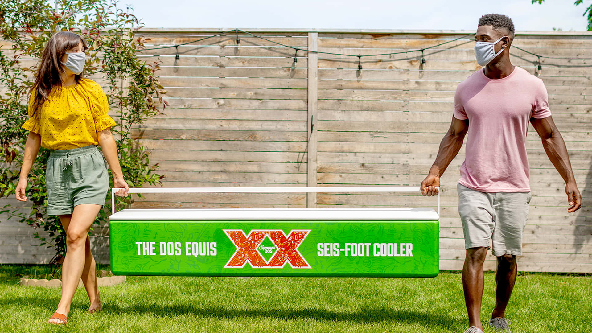 Dos Equis Seis Foot Cooler Promotie Achtergrond