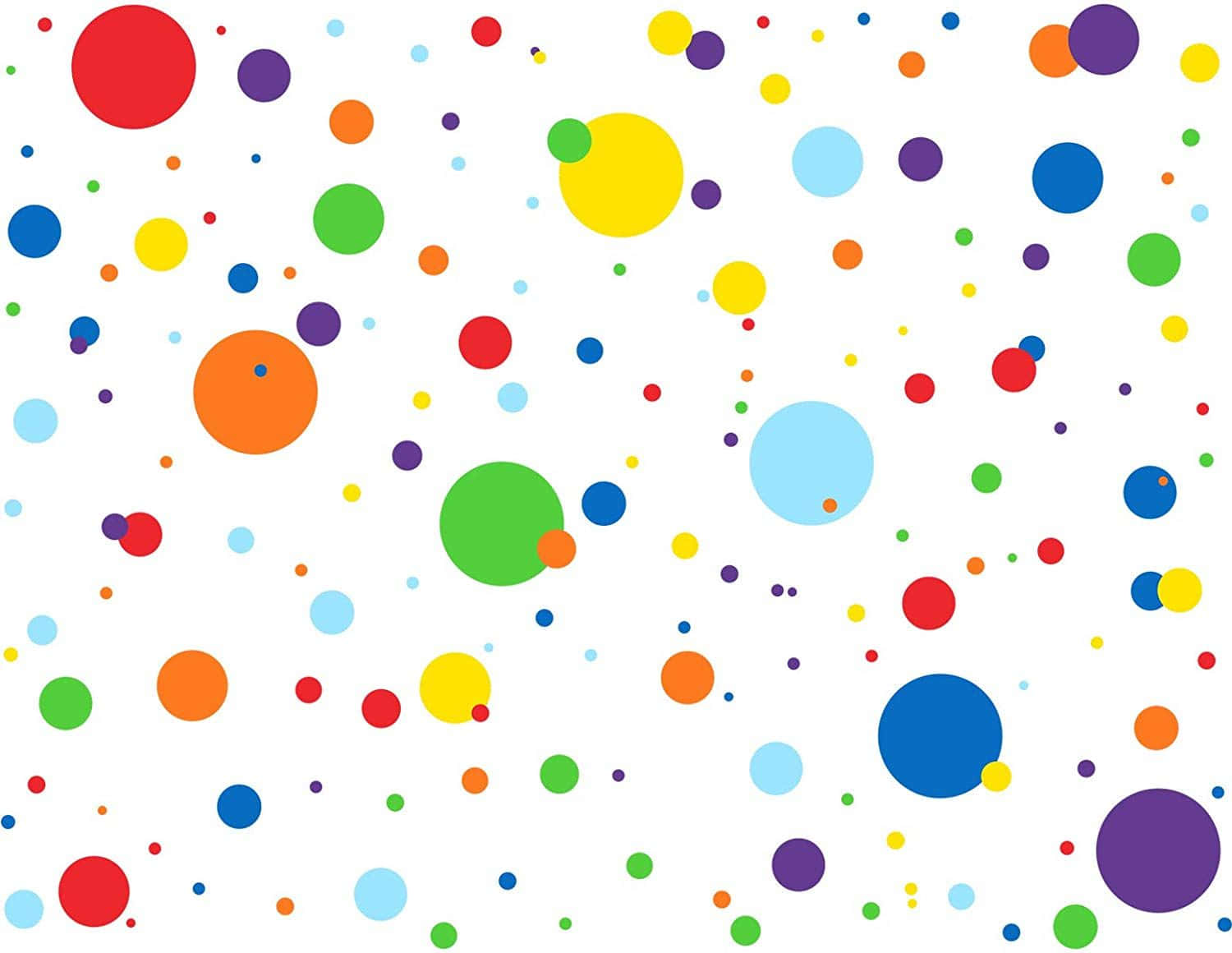 Wallpaper Rainbow Polka Dots - Dots - Patterns - Wallpapers