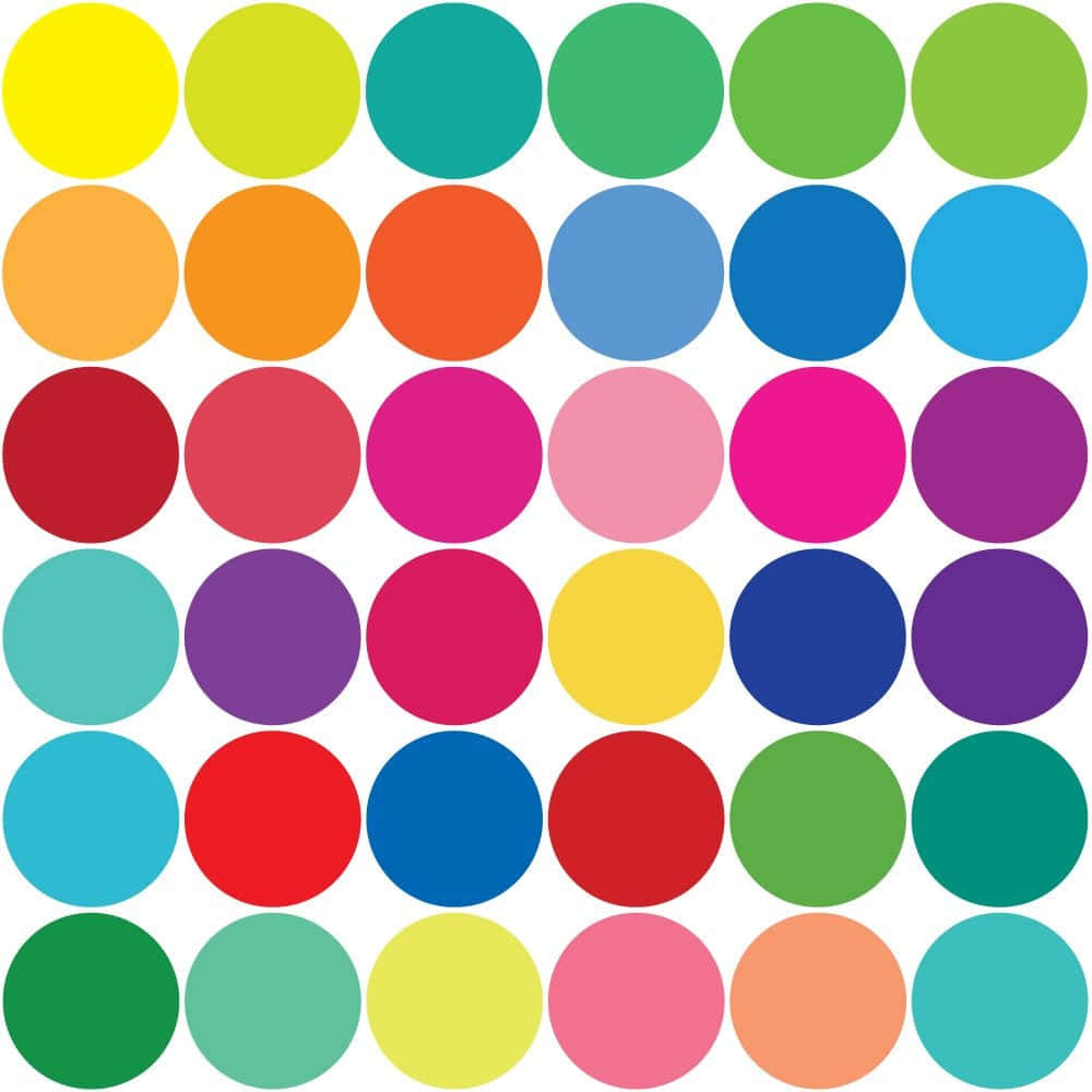 A Colorful Background With Many Circles