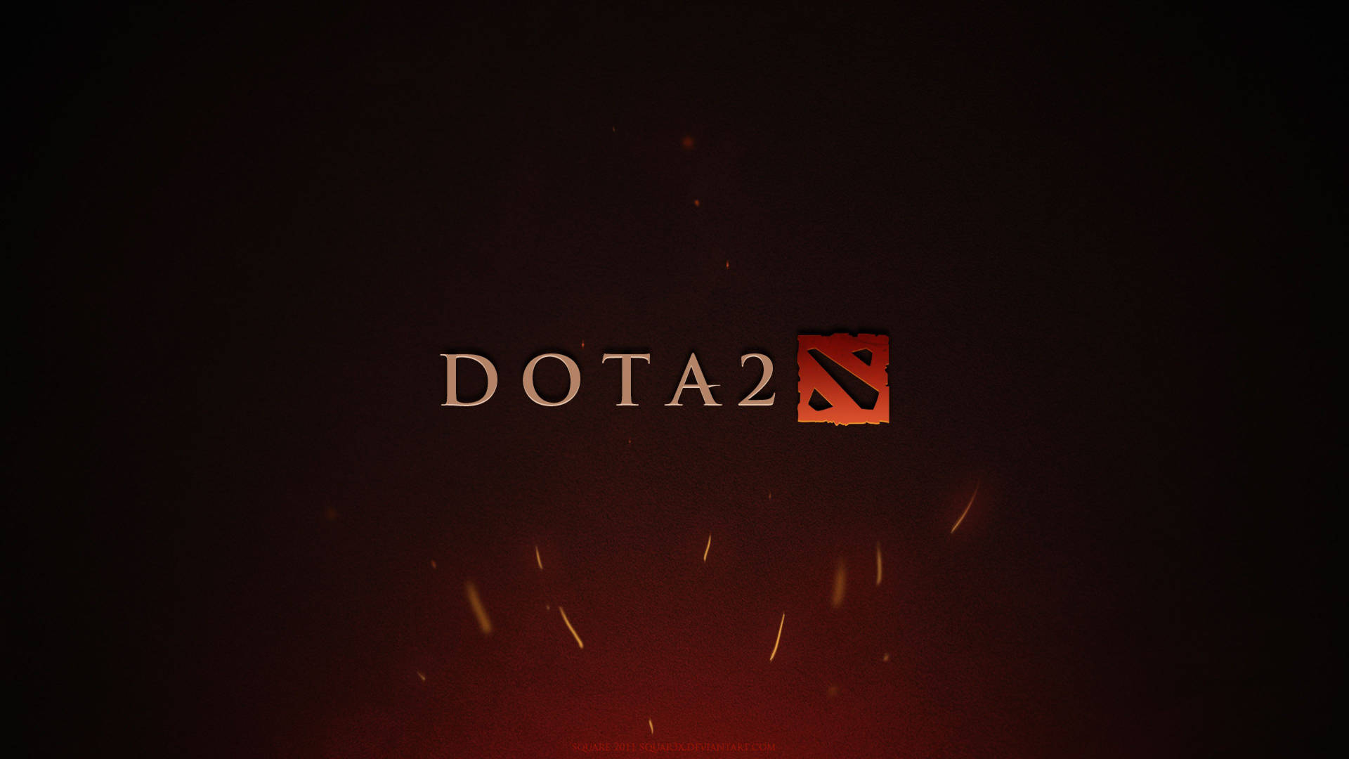 Dota 2 4k Game Title Logo Wallpaper