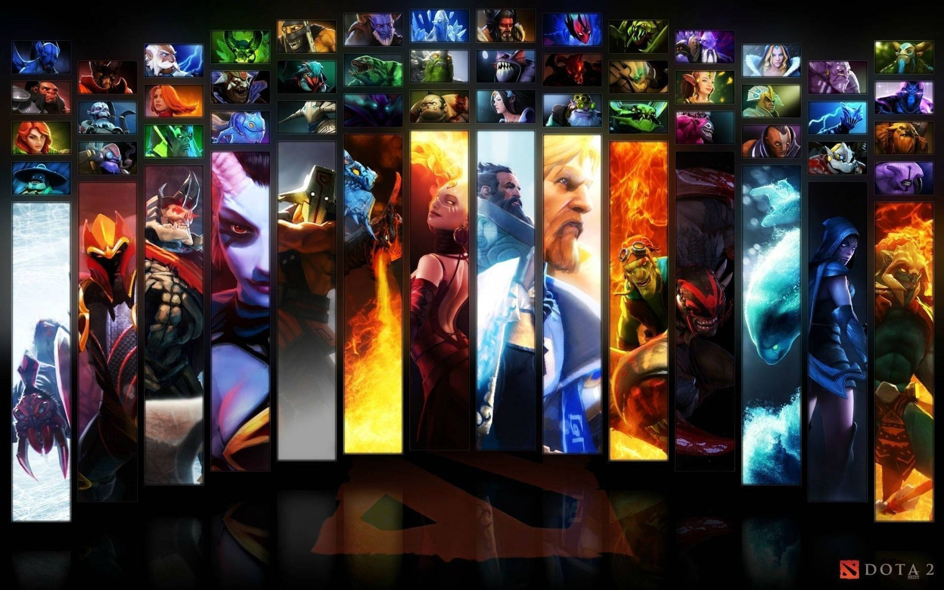 Download Dota 2 Collage Live Gaming Wallpaper 