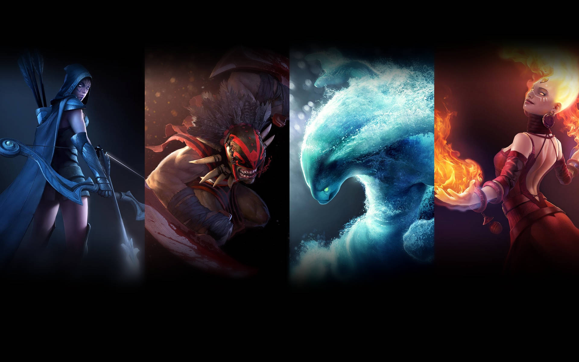 Dota 2 Heroes And Weapons Wallpaper