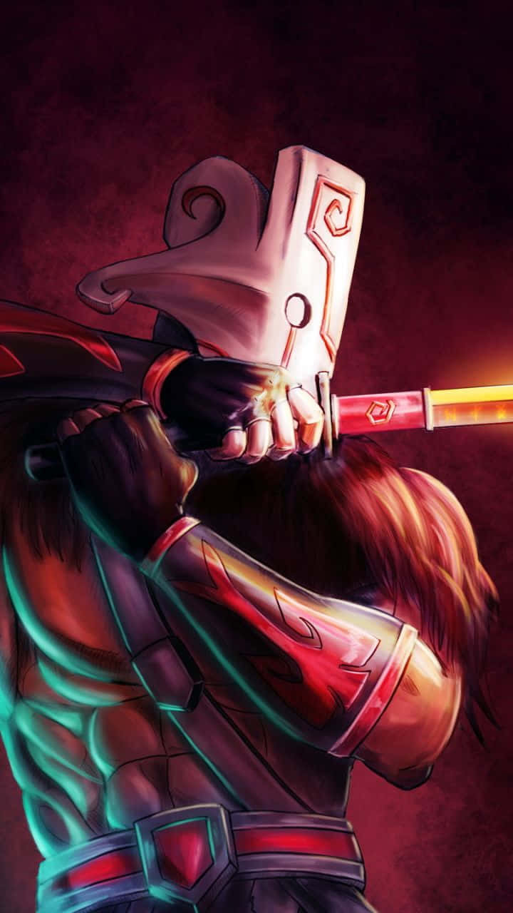 A Man Holding A Sword In His Hand Wallpaper