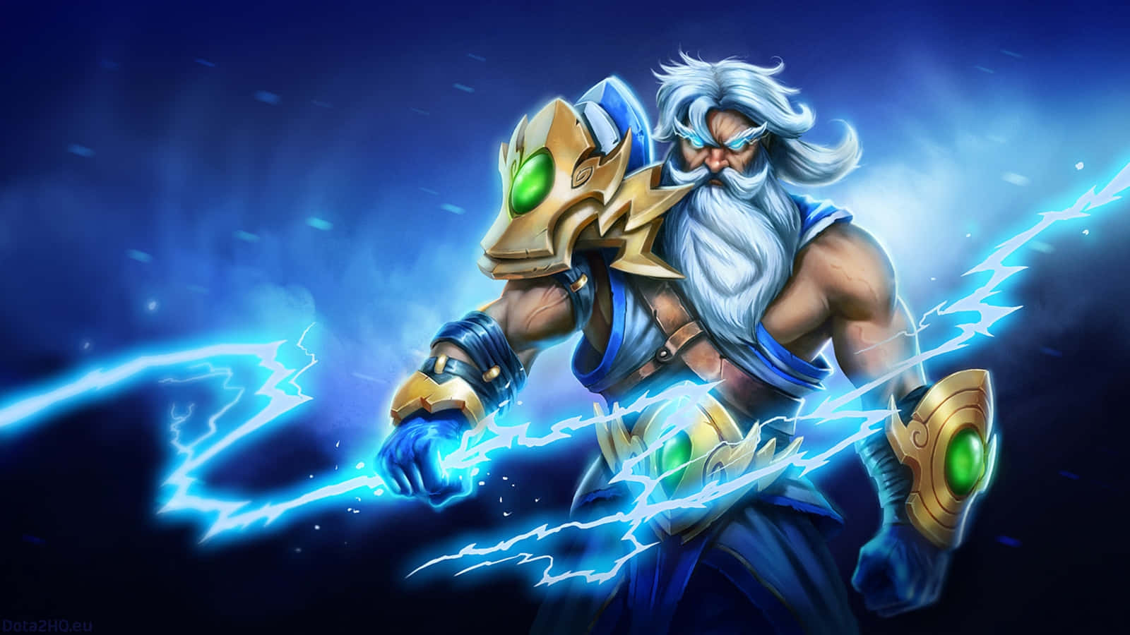 Zeus - The Thundergod Unleashed in Dota 2 Wallpaper