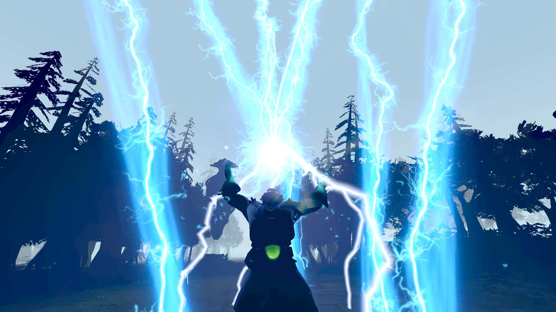 Mighty Zeus Unleashes Lightning in Dota 2 Wallpaper