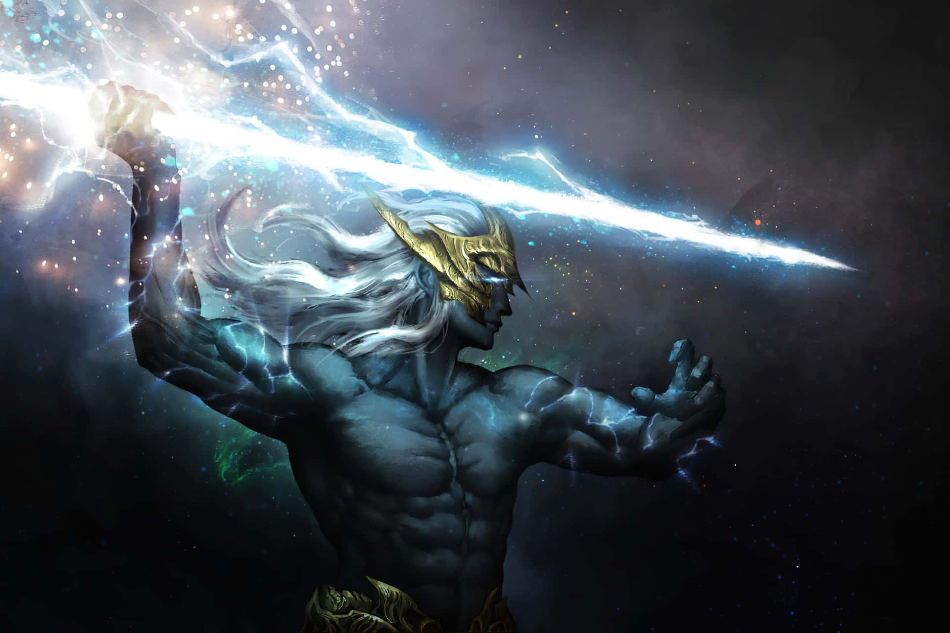 Dota 2 Zeus - God of the Skies Unleashing Thunderous Wrath Wallpaper