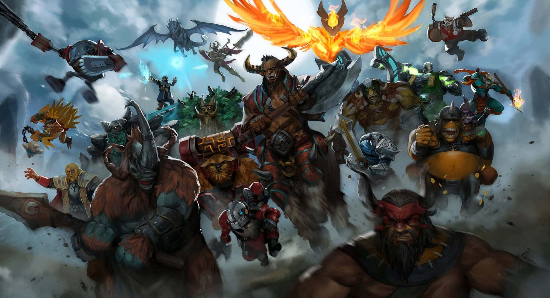 Dota Different Characters Wallpaper