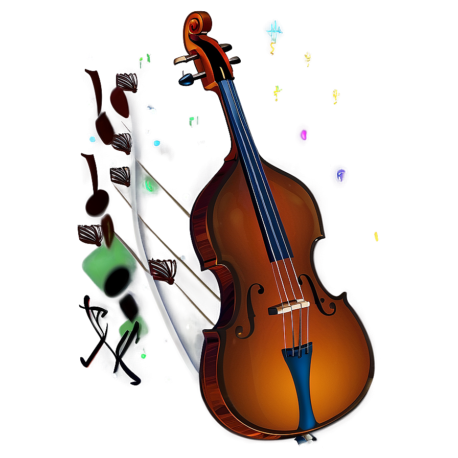 Double Bass At Night Png 06242024 PNG