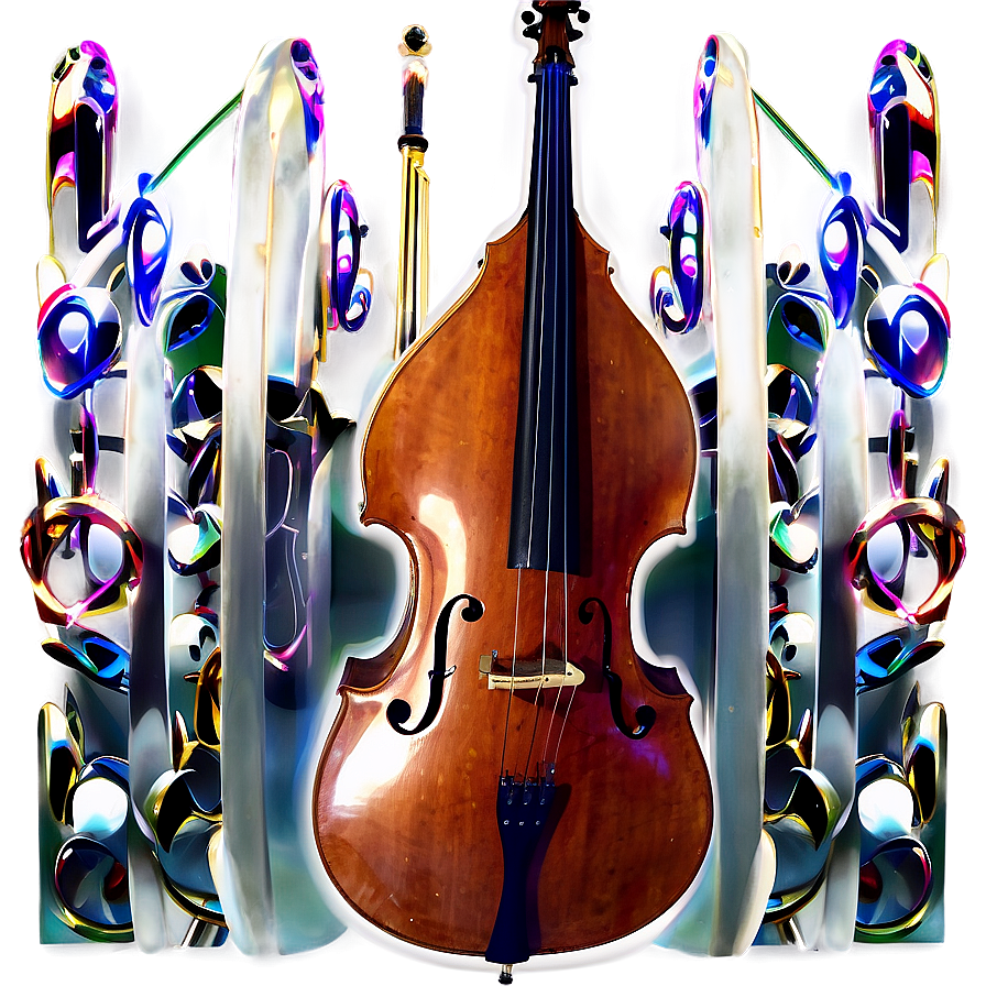 Double Bass On Stage Png Rkd39 PNG