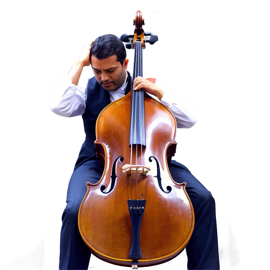 Double Bass Player Png 06242024 PNG