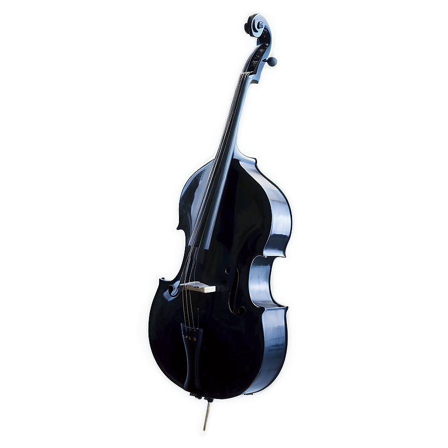 Double Bass Silhouette Player Png 06242024 PNG