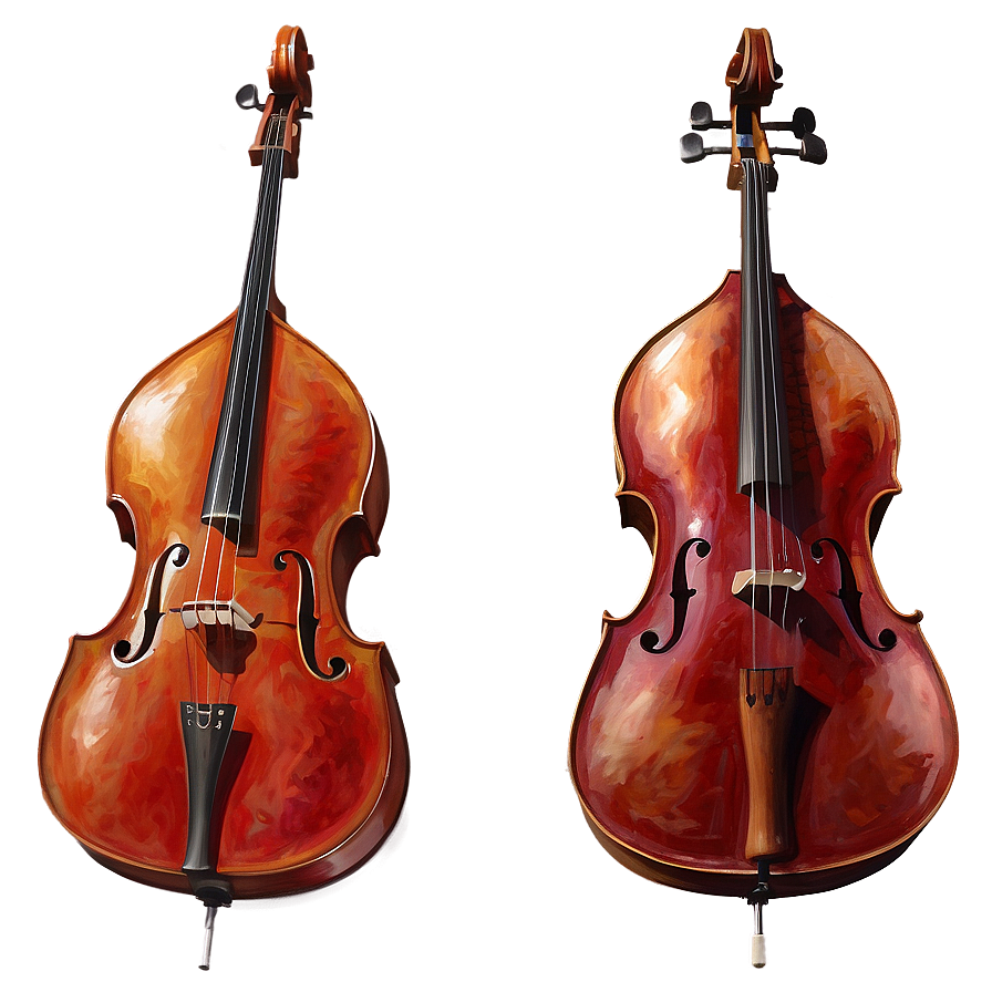 Double Bass Watercolor Png Esx PNG