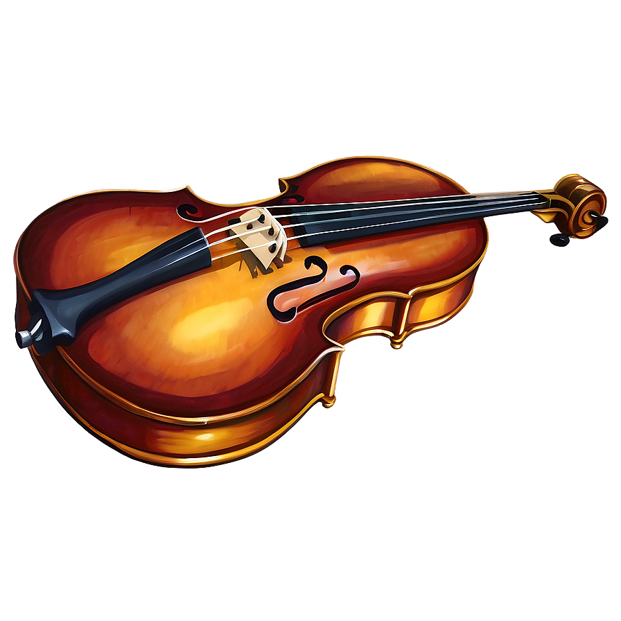 Double Bass Watercolor Png Xaq37 PNG