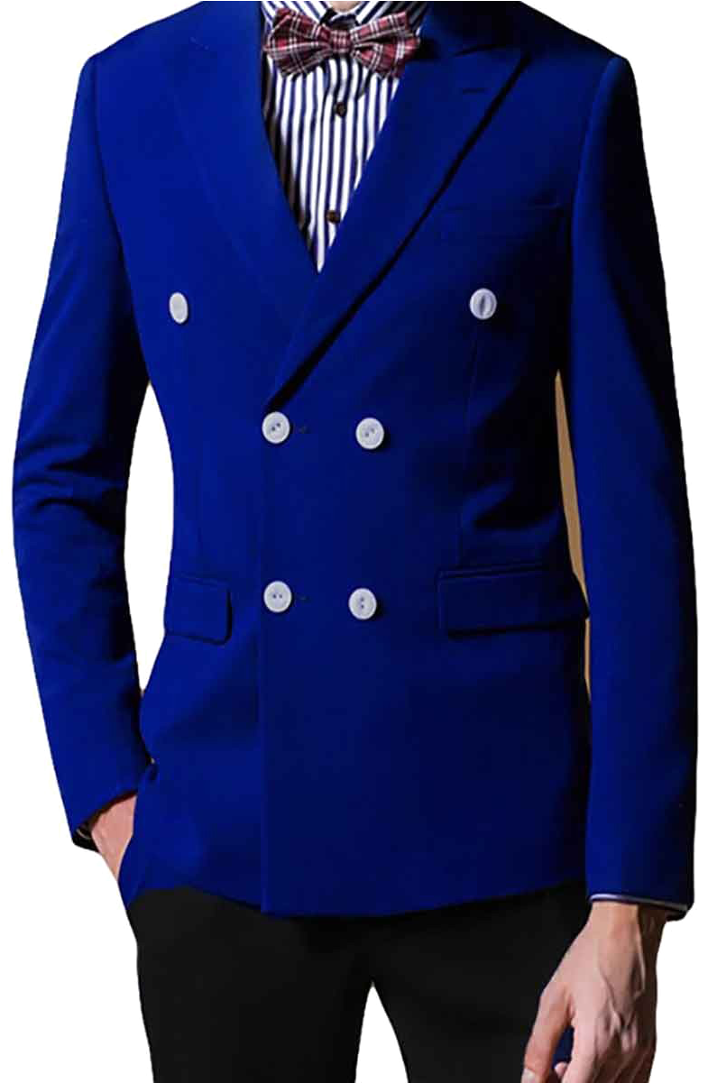 Double Breasted Blue Blazer Fashion PNG