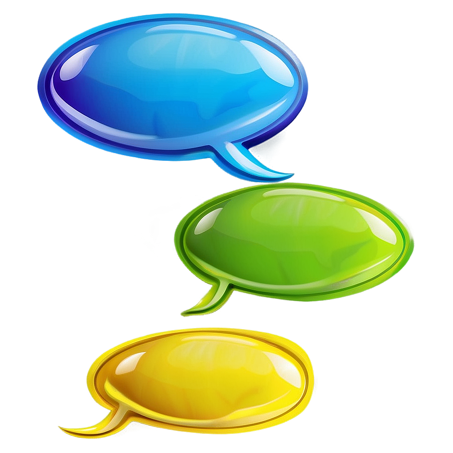 Double Chat Bubbles Png 06262024 PNG