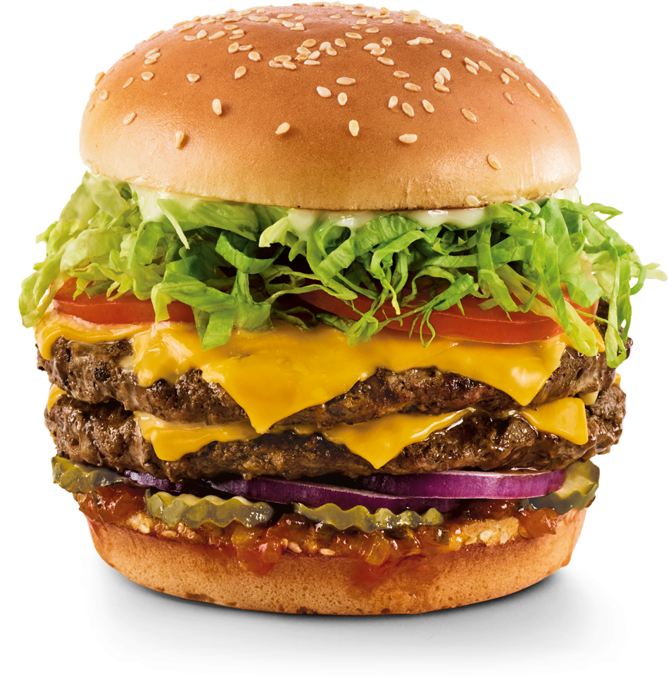 Double Cheeseburger Deluxe PNG