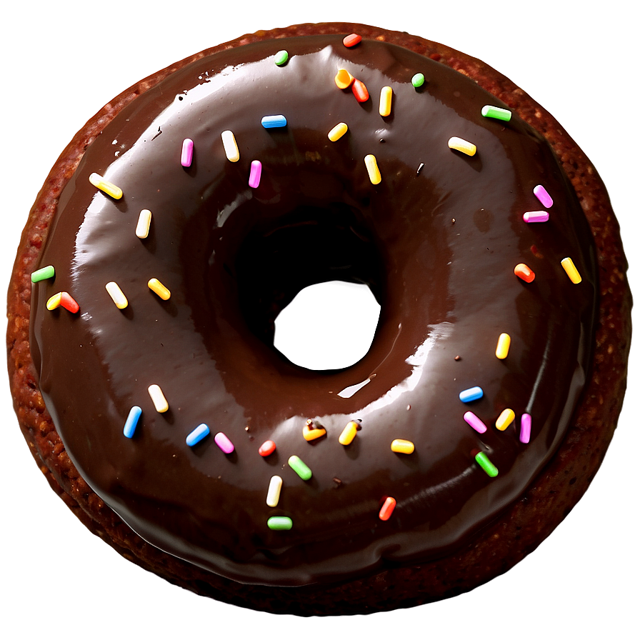 Double Chocolate Donut Png Jib PNG