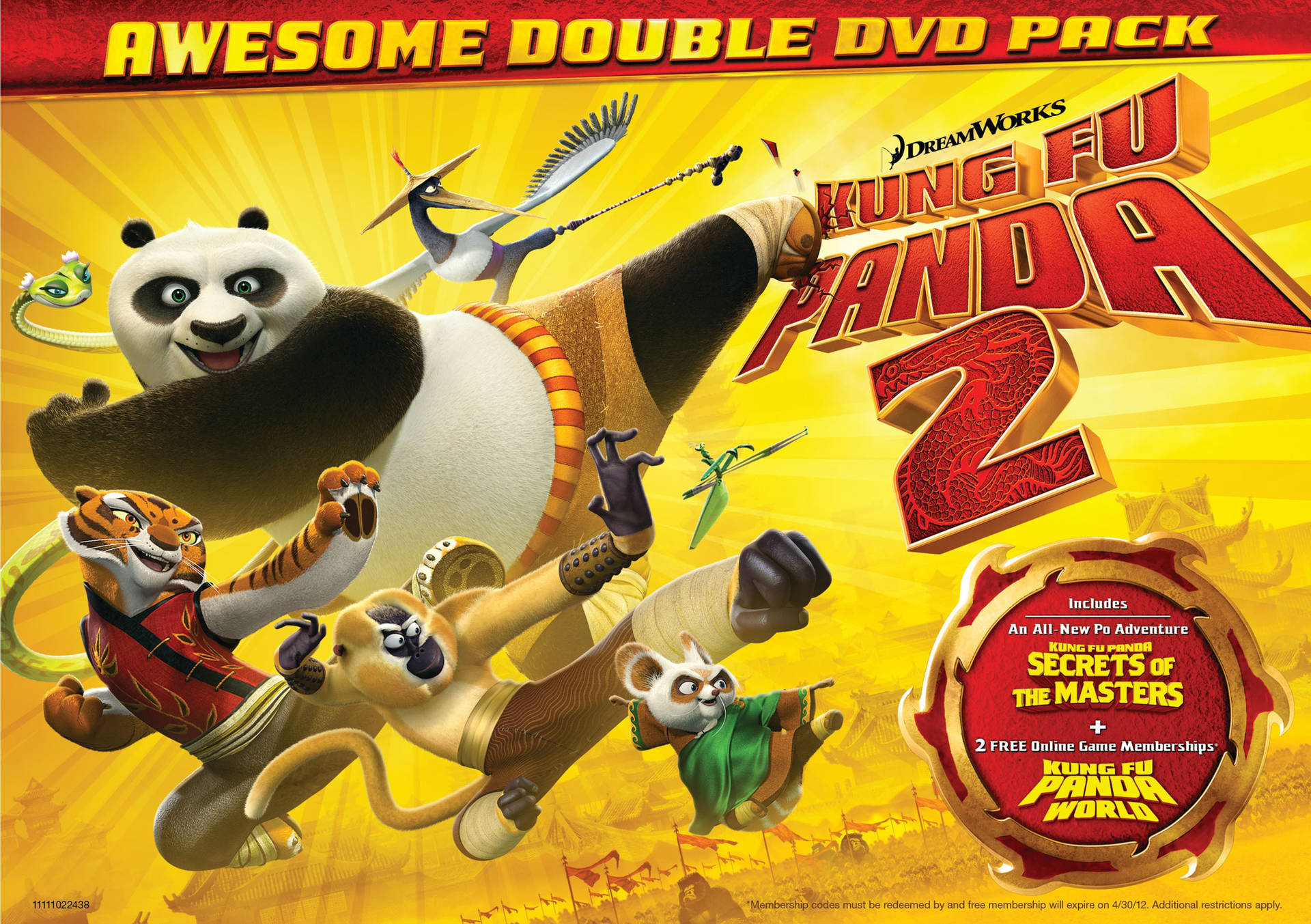 Double Dvd Kung Fu Panda 2 Wallpaper