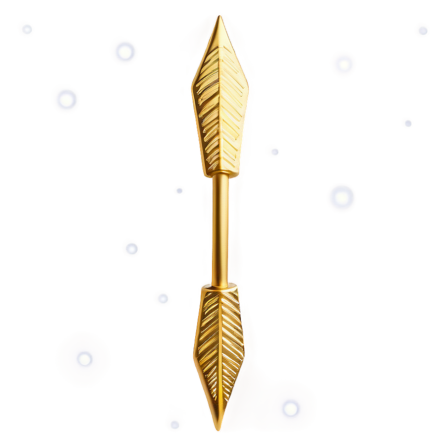 Double Ended Gold Arrow Png Vdi PNG