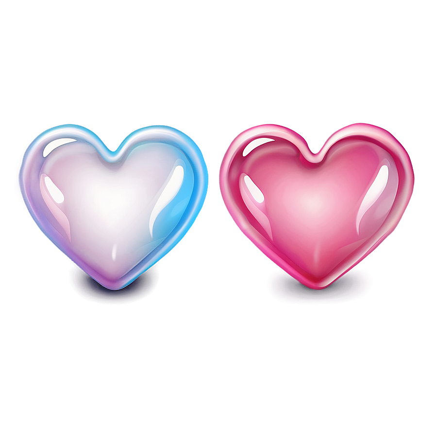 Double Heart Emoji Art Png 05042024 PNG