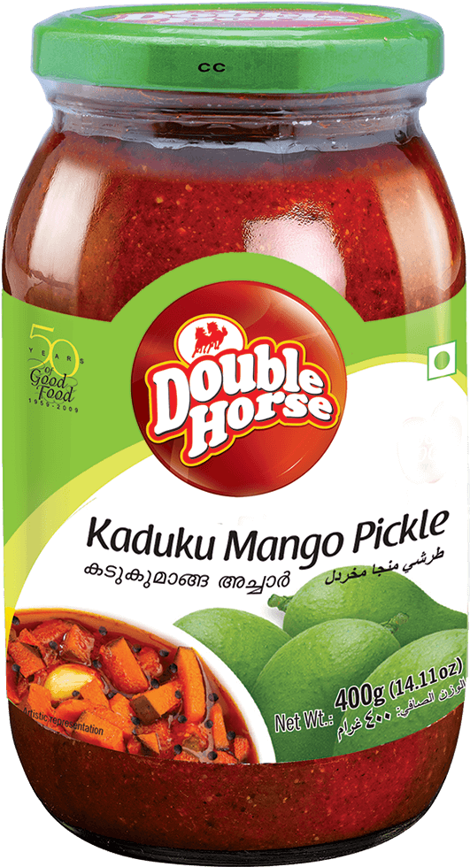 Double Horse Kaduku Mango Pickle Jar PNG