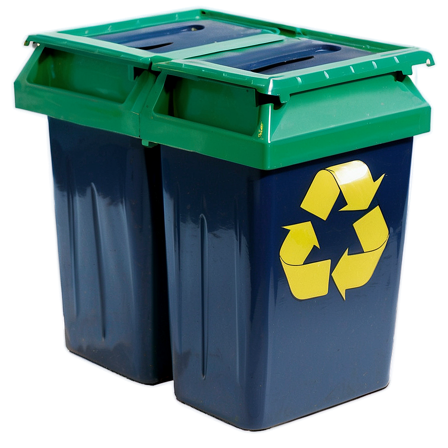 Double Recycle Bin Png 06132024 PNG