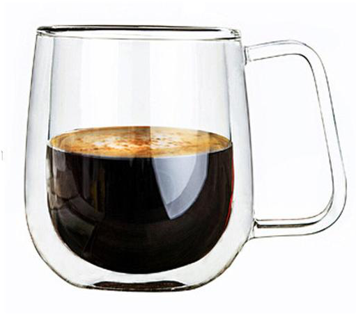 Download Double Wall Glass Coffee Mug | Wallpapers.com