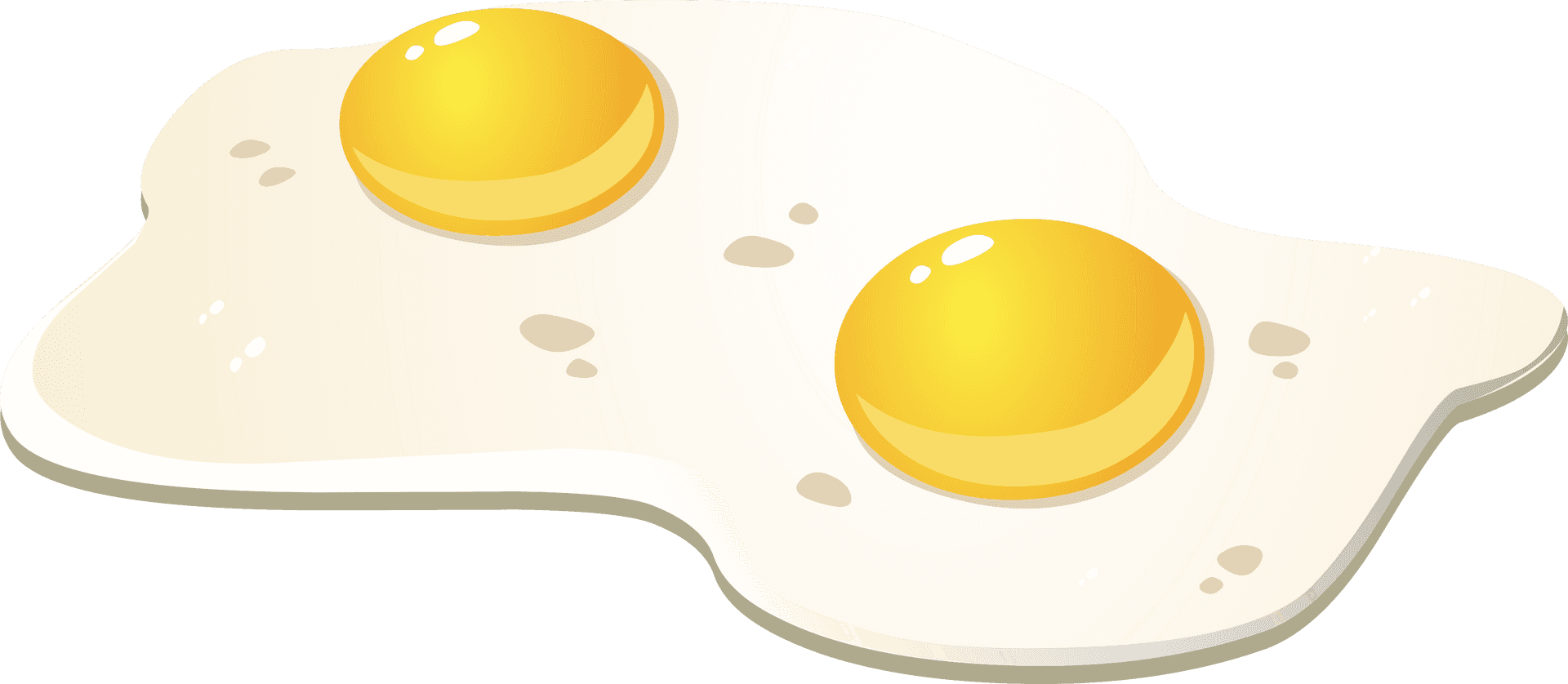 Double Yolk Fried Egg Illustration.png PNG