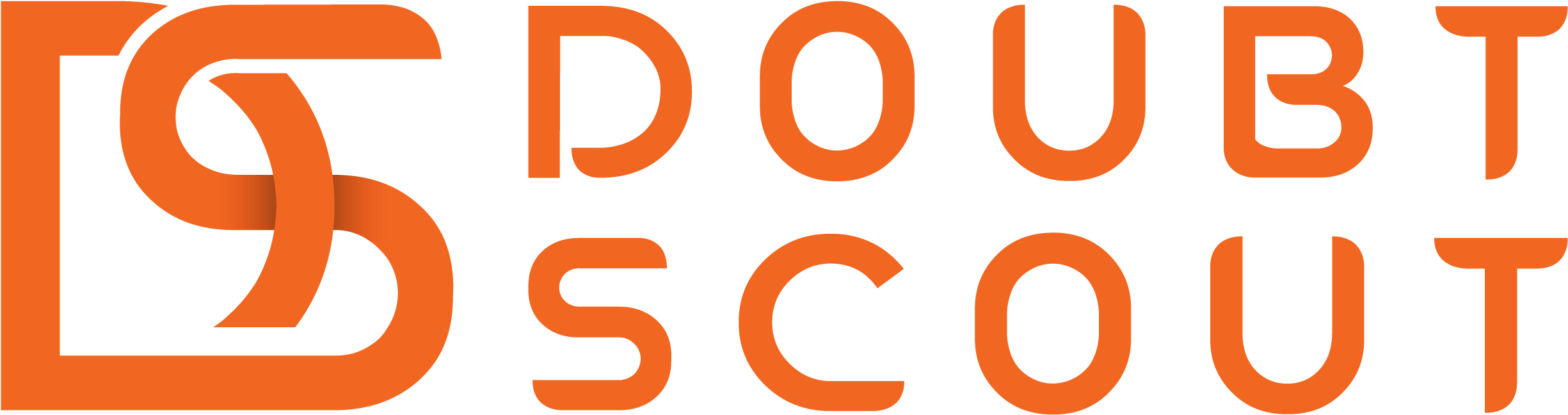 Doubt Scout Logo Orangeand Gray PNG