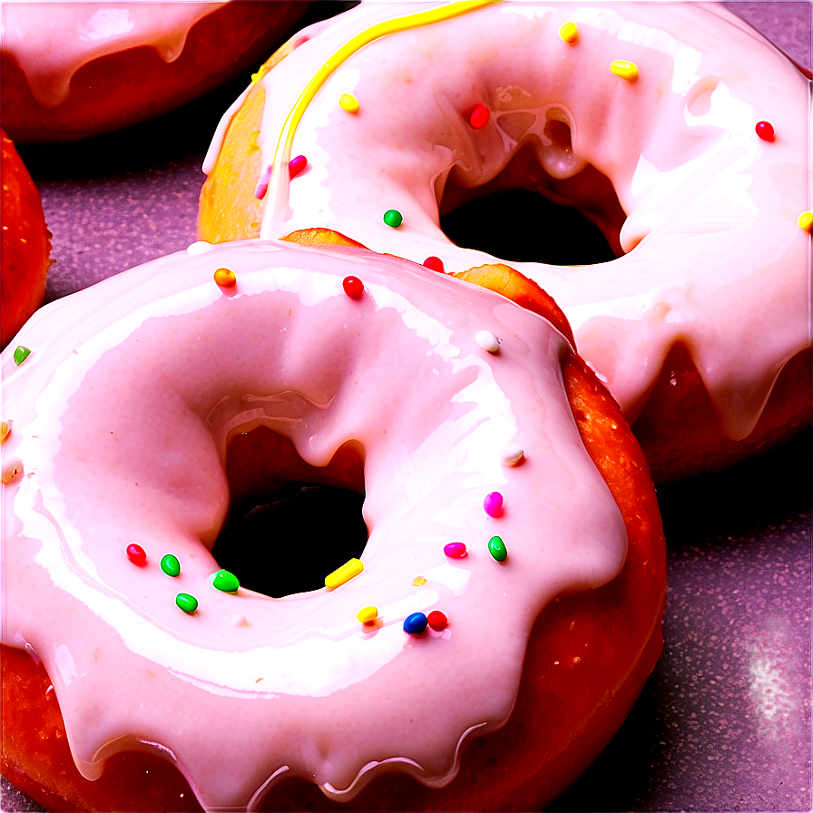 Doughnut With Icing Png Wdq PNG