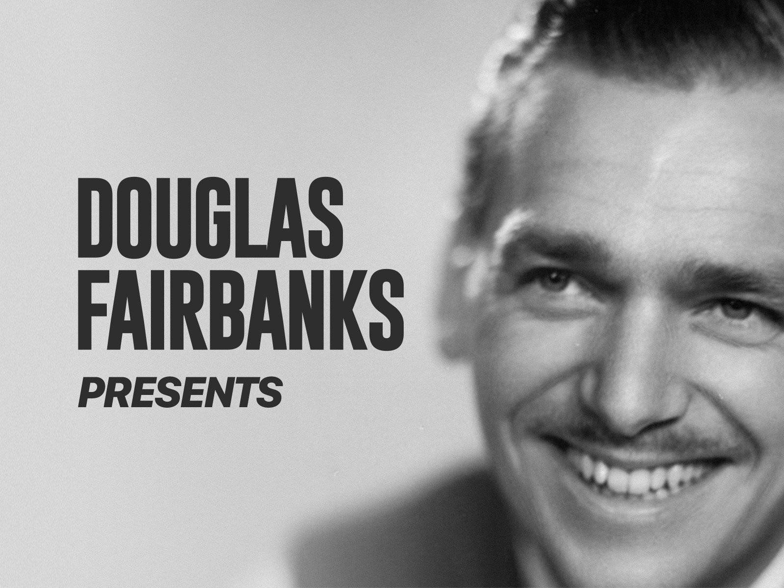 Douglas Fairbanks sort og hvid smilende ansigtsmønster Wallpaper
