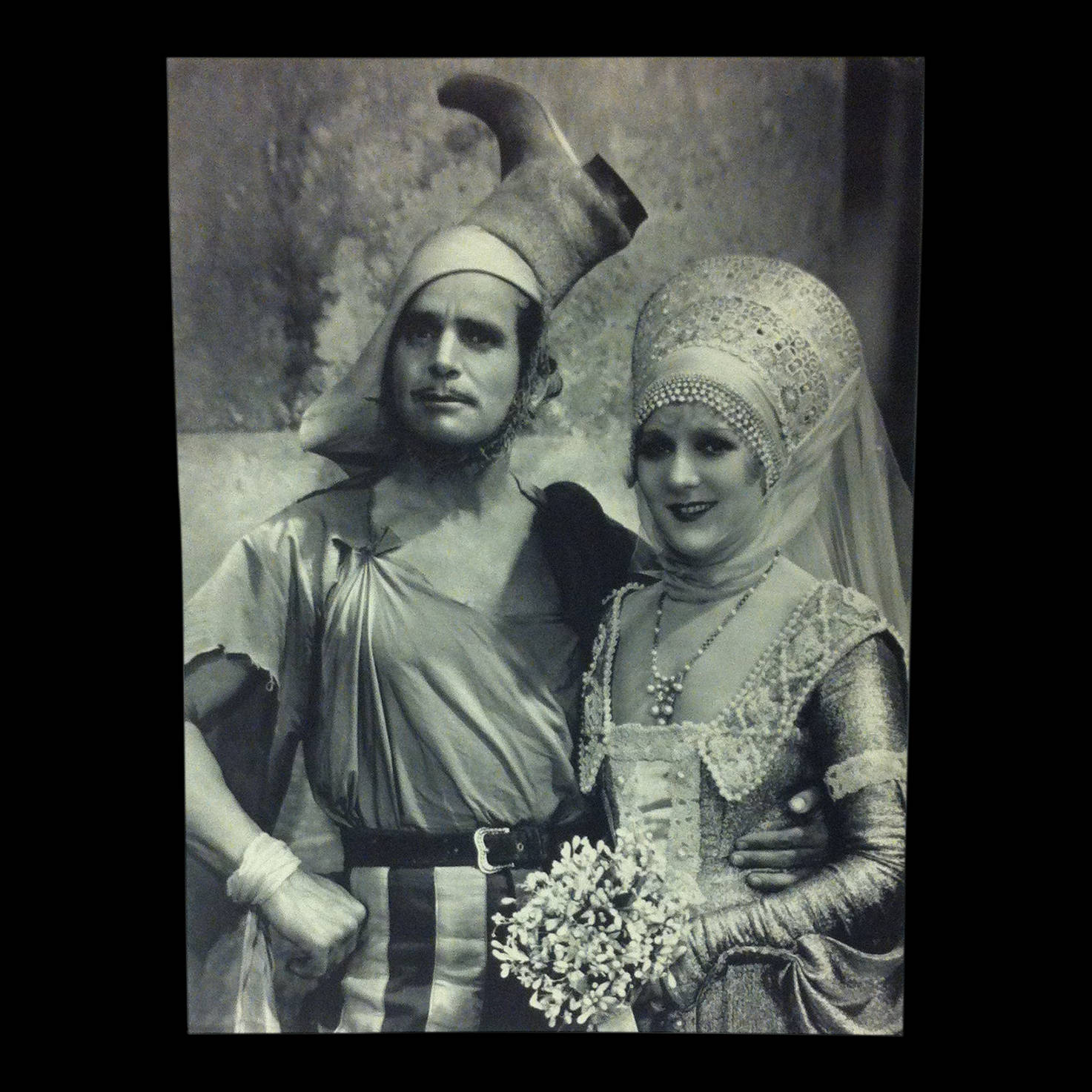 Douglas Fairbanks Mary Pickford Black And White Wallpaper