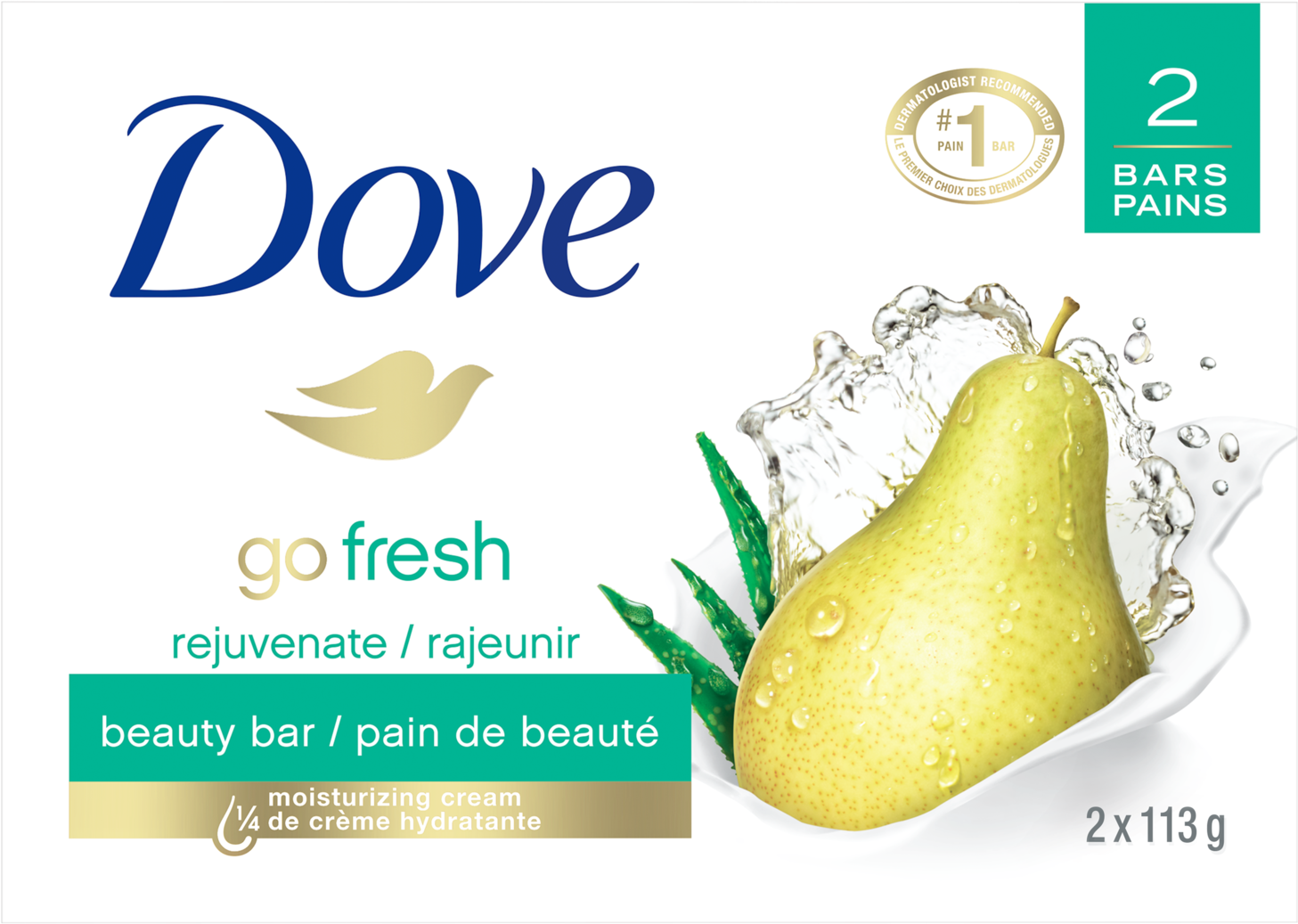 Dove Beauty Barwith Pear Design Packaging PNG