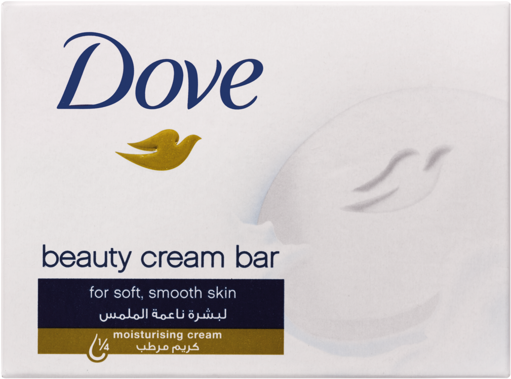 Dove Beauty Cream Bar Soap Packaging PNG