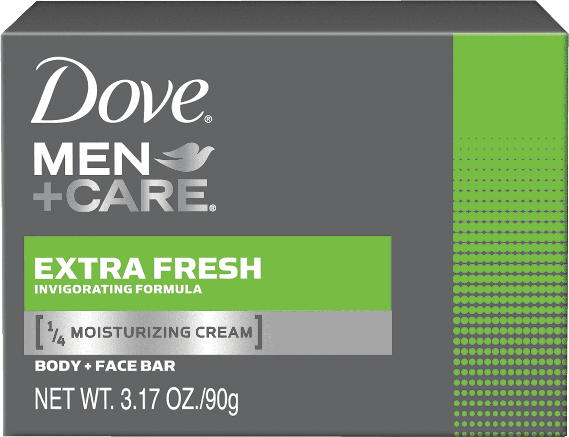Dove Men Care Extra Fresh Soap Bar Packaging PNG