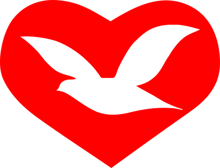 Dove_of_ Peace_in_ Red_ Heart PNG
