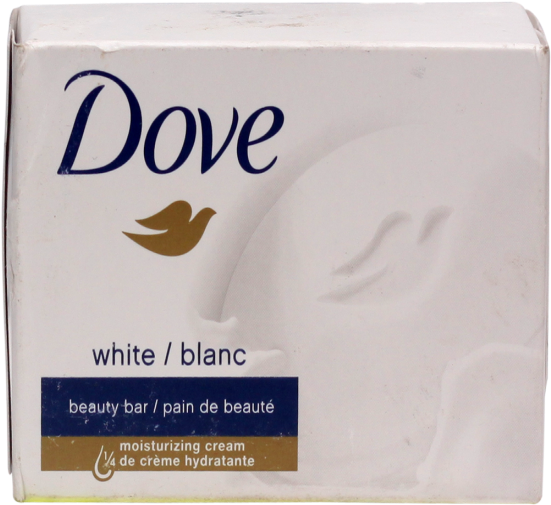 Dove White Beauty Bar Soap Packaging PNG