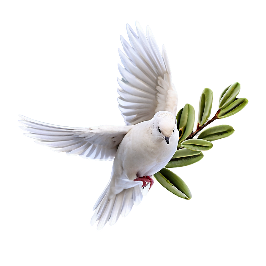 Download Dove With Olive Branch Png 86 | Wallpapers.com