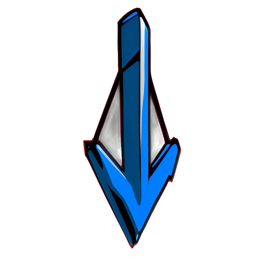 Down Arrow With Shadow Png 05252024 PNG