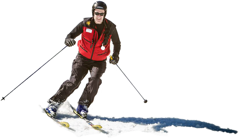 Downhill Skier Action Shot.png PNG