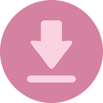 Download Icon Pink Background PNG