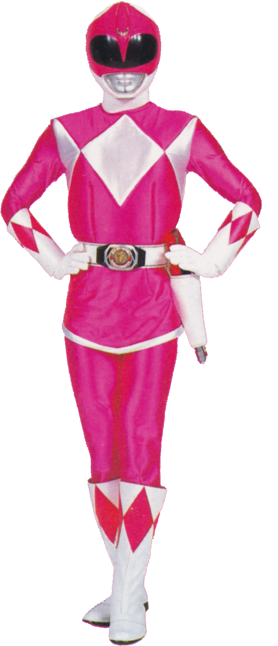 Pink Power Ranger Pose PNG