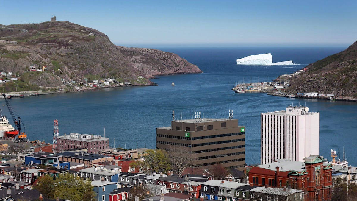Downtown Area In Newfoundland's Coast Wallpaper