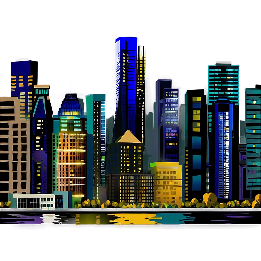 Downtown Cityscape Png Dki PNG
