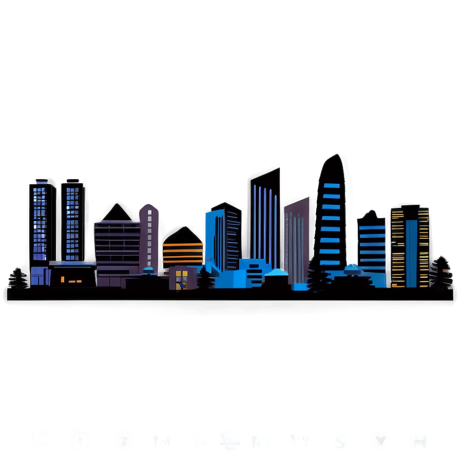 Downtown Cityscape Png Txc66 PNG