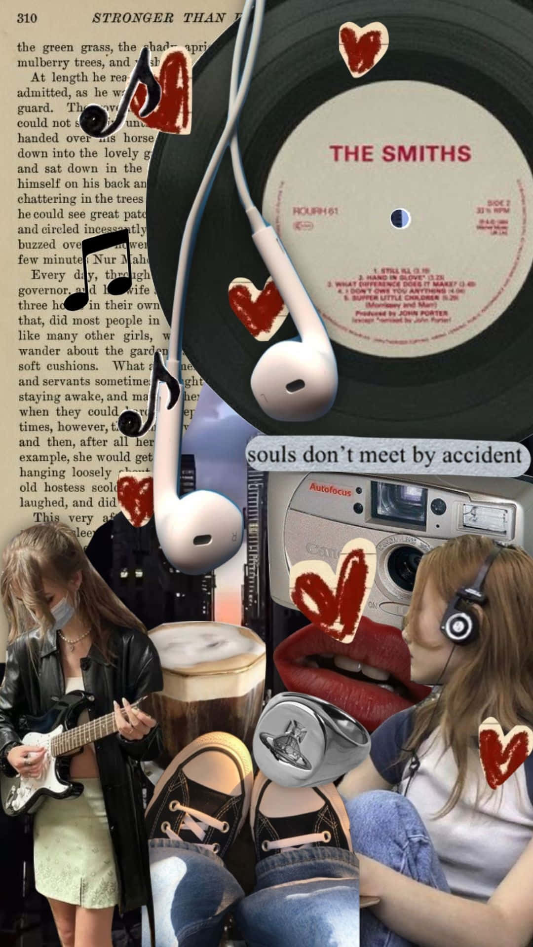 Downtown Girl Aesthetic Collage Achtergrond