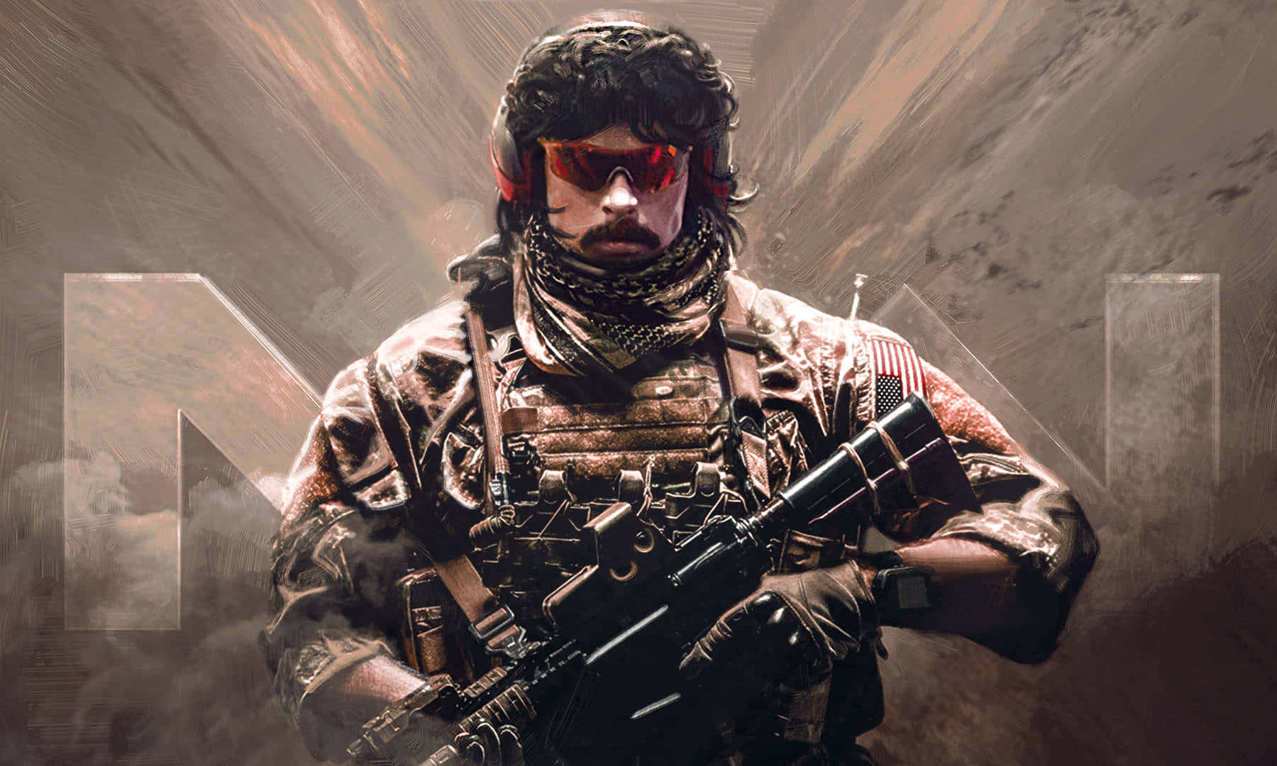 Dr Disrespect Modern Warfare Character Wallpaper