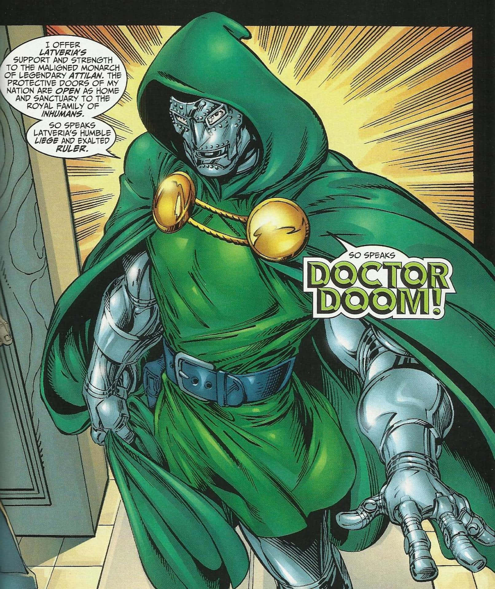 Doctor Doom, the ruthless ruler of Latveria Wallpaper