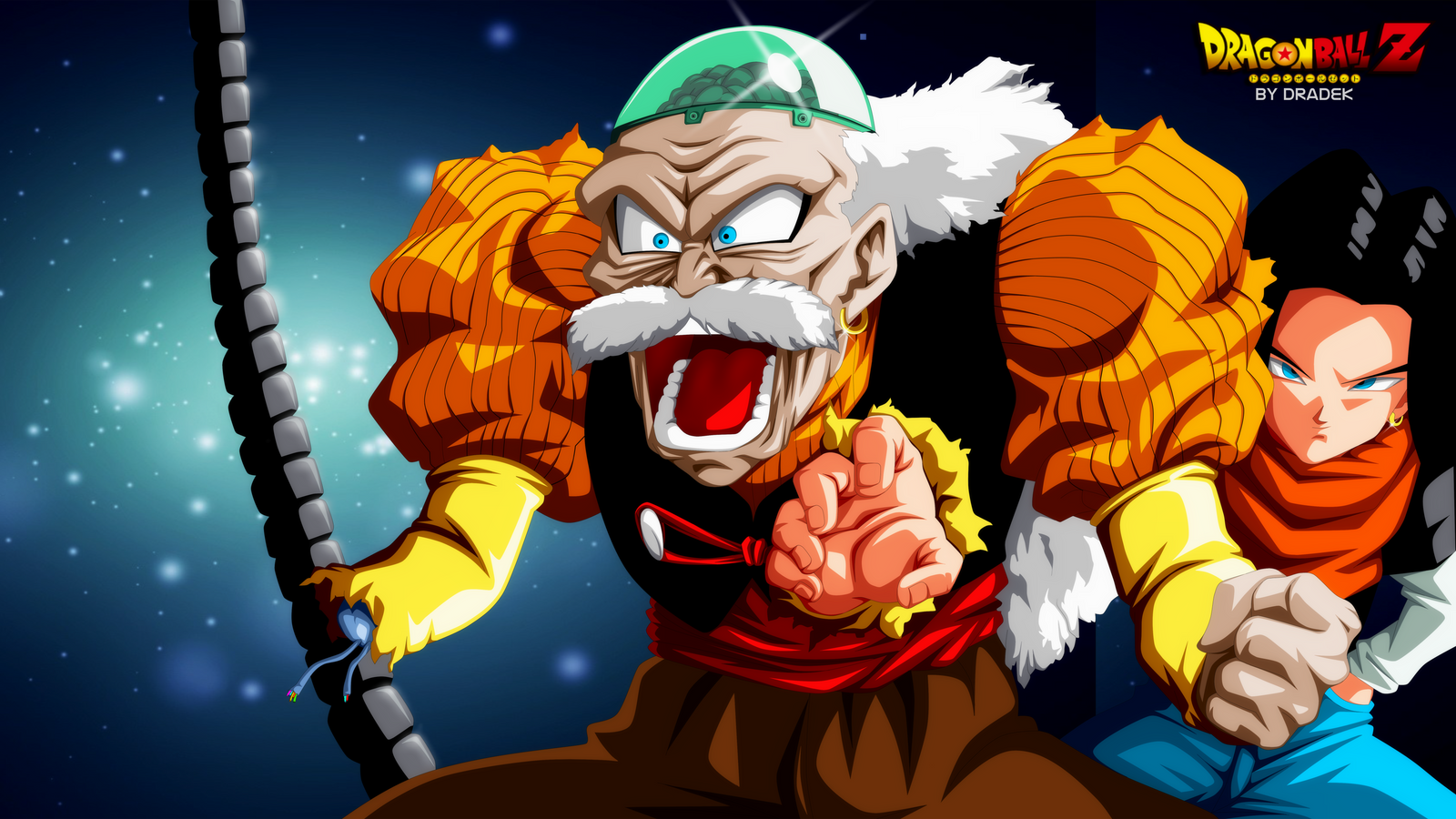 Dr. Gero, The Mastermind Scientist From Dragon Ball Z Series Wallpaper