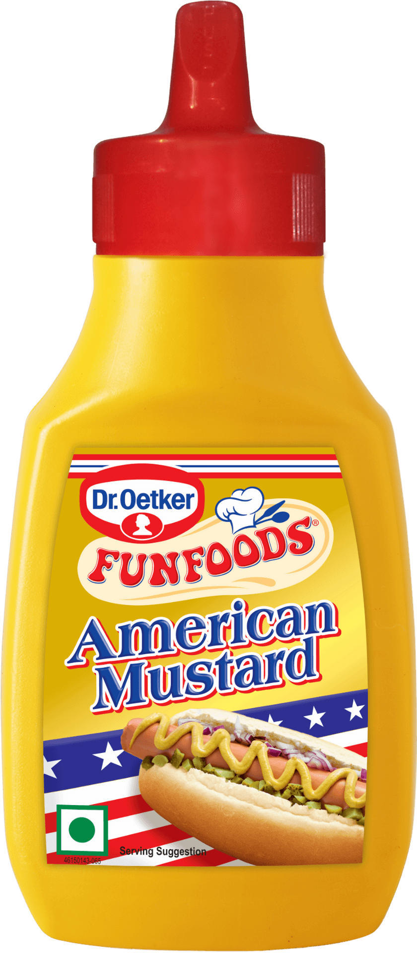Dr Oetker American Mustard Bottle PNG